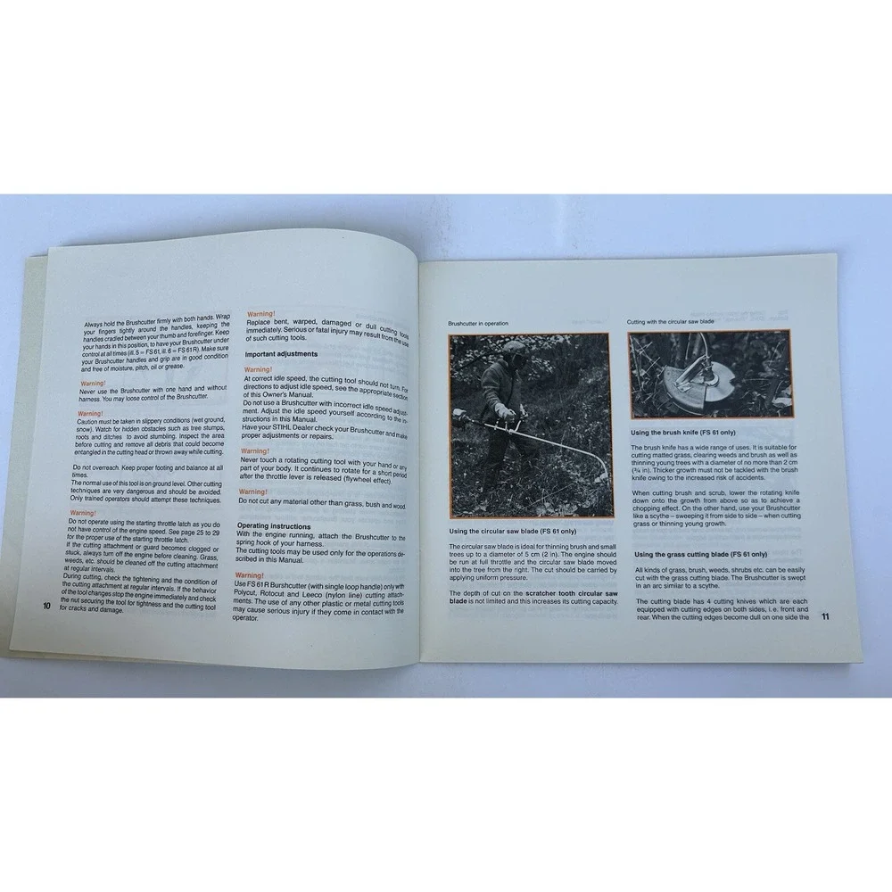 Stihl FS 61, FS 61 R‎ Brushcutter WeedWhacker Instruction Owner Operator Manual
